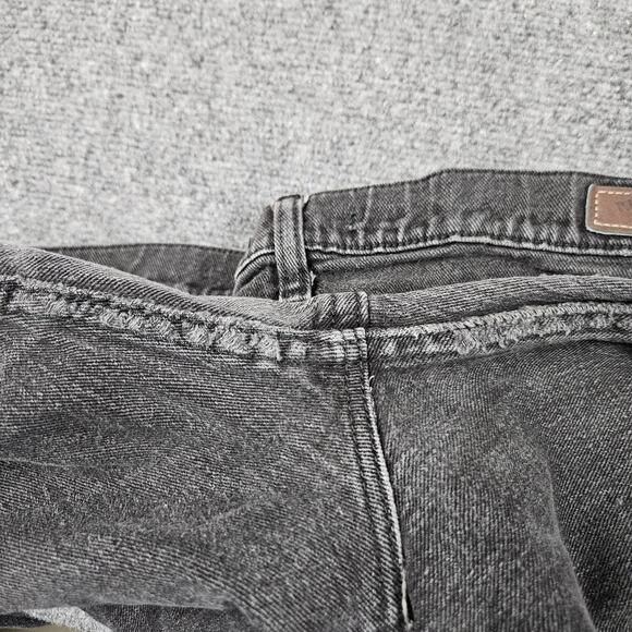 Lee Riders Jeans Size 14 Black Denim Charcoal Wash Relaxed Straight Leg Midrise - Picture 5 of 8
